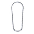 Carica l'immagine nel visualizzatore della galleria, Collana catena cuban con catena snake piatta centrale
