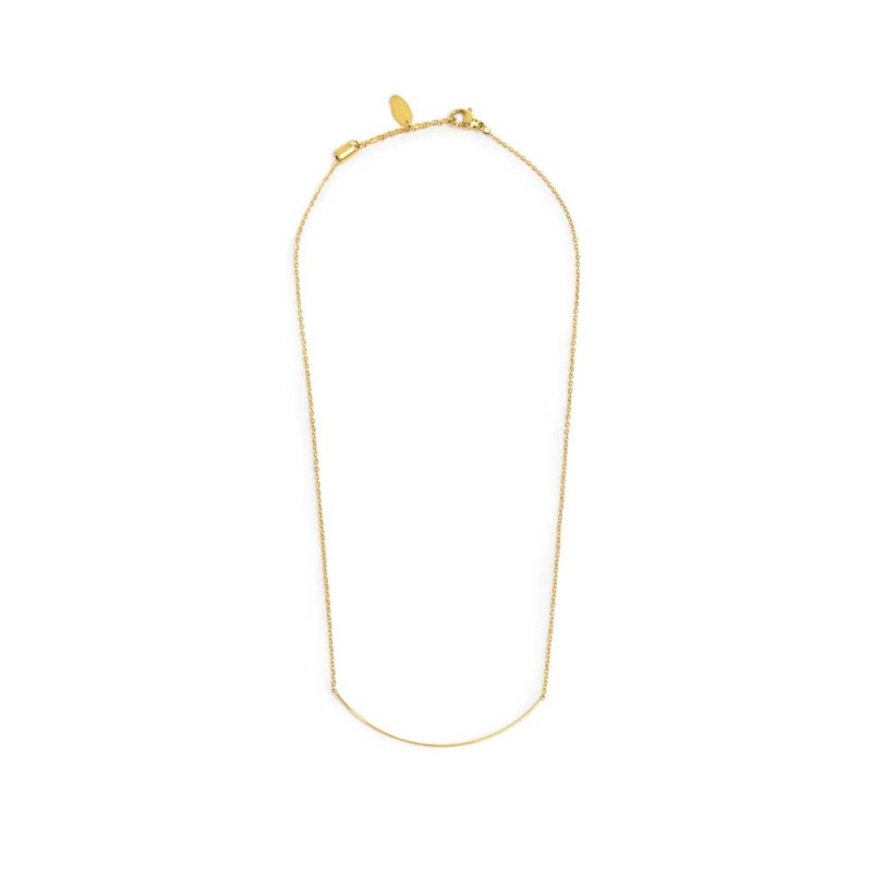 Collana catena cutting cross con centrale filo rigido