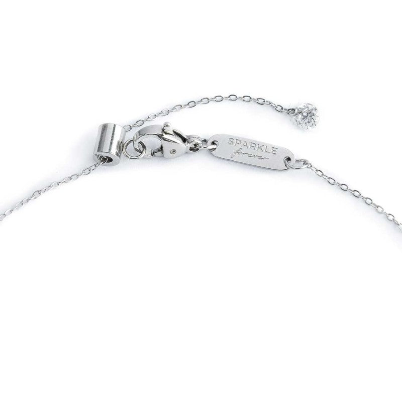Collana catena cutting cross zircone centrale 5.25mm
