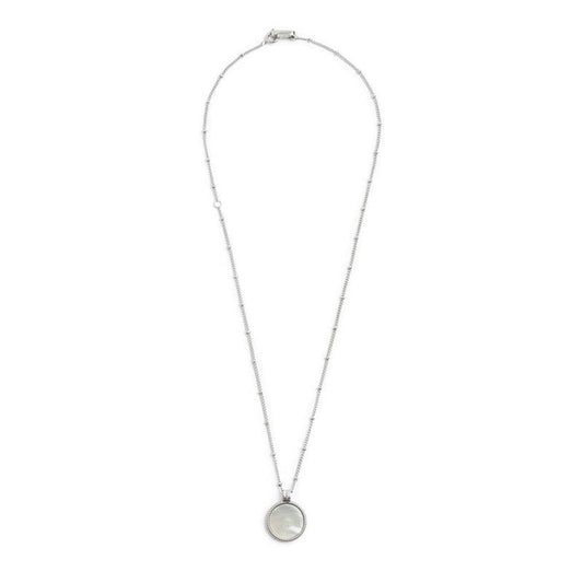 Collana catena grumetta con pendente tondo - Desidero