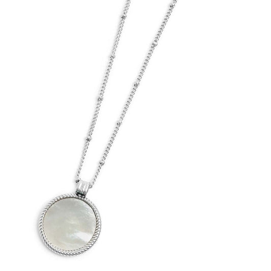 Collana catena grumetta con pendente tondo - Desidero