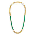 Carica l'immagine nel visualizzatore della galleria, Collana catena grumetta con tennis cristalli baguette - Desidero
