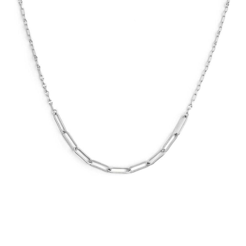 Collana catena lip cable e centrale a catena cable con texture