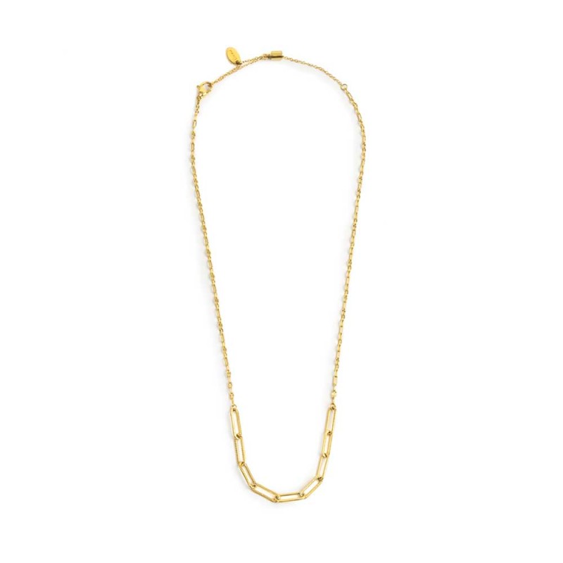 Collana catena lip cable e centrale a catena cable con texture