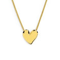 Carica l'immagine nel visualizzatore della galleria, Collana catena mesh con cuore irregolare martellato
