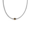 Carica l'immagine nel visualizzatore della galleria, Collana catena snake con sfera centrale
