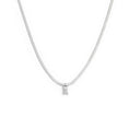 Carica l'immagine nel visualizzatore della galleria, Collana catena snake con zircone baguette - Desidero
