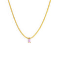 Carica l'immagine nel visualizzatore della galleria, Collana catena snake con zircone baguette - Desidero
