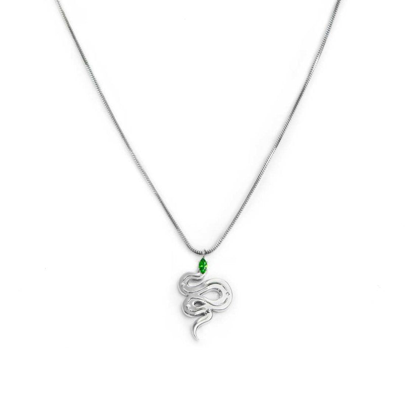 Collana catena snake quadrata con serpente pendente - Desidero
