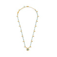 Carica l'immagine nel visualizzatore della galleria, Collana con occhio pendente ed elementi di ematite sfacetttata
