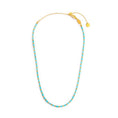 Carica l'immagine nel visualizzatore della galleria, Collana con perline a tubo turchesi ed ematite
