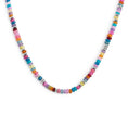 Carica l'immagine nel visualizzatore della galleria, Collana con perline colorate a ciambella
