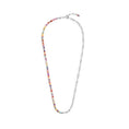 Carica l'immagine nel visualizzatore della galleria, Collana con perline colorate e catena a maglia larga
