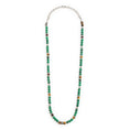 Carica l'immagine nel visualizzatore della galleria, Collana con sfere malachite e occhio di tigre - Desidero
