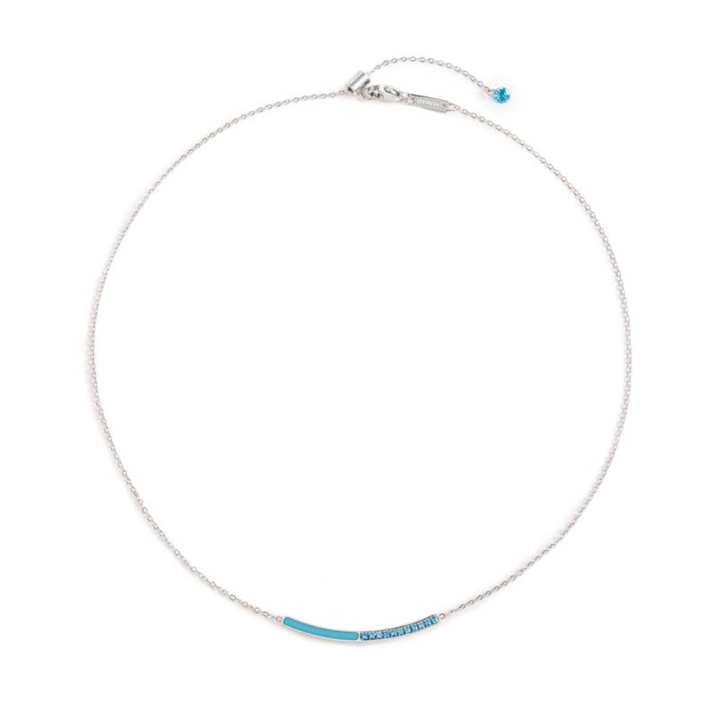 Collana con zirconi e smalto
