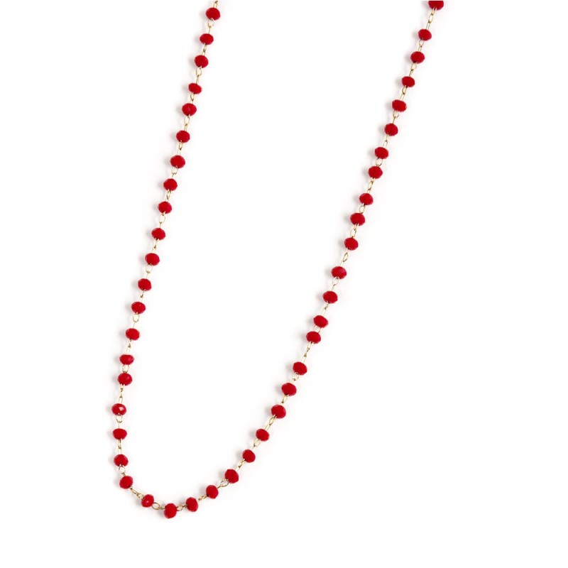 Collana cristalli sfaccettati