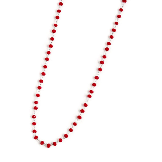 Collana cristalli sfaccettati