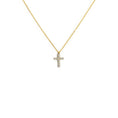 Carica l'immagine nel visualizzatore della galleria, Collana croce pendente 1,4cm con zirconi
