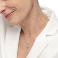 Carica l'immagine nel visualizzatore della galleria, Collana croce pendente 1,4cm con zirconi
