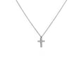 Carica l'immagine nel visualizzatore della galleria, Collana croce pendente 1,4cm con zirconi
