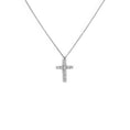 Carica l'immagine nel visualizzatore della galleria, Collana croce pendente 2,6cm con zirconi

