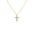 Carica l'immagine nel visualizzatore della galleria, Collana croce pendente 2,6cm con zirconi
