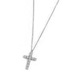 Carica l'immagine nel visualizzatore della galleria, Collana croce pendente 2,6cm con zirconi
