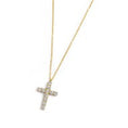 Carica l'immagine nel visualizzatore della galleria, Collana croce pendente 2,6cm con zirconi
