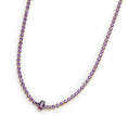 Carica l'immagine nel visualizzatore della galleria, Collana tennis con zirconi e zircone centrale baguette - Desidero
