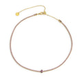 Carica l'immagine nel visualizzatore della galleria, Collana tennis con zirconi e zircone centrale baguette - Desidero
