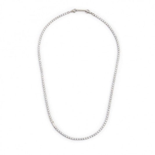 1co0047-w Collana con catena tennis