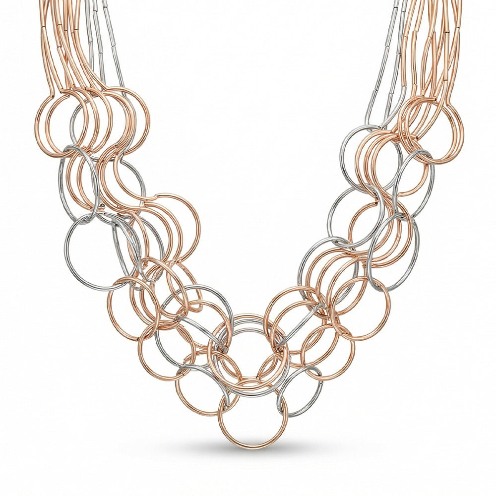 COLLANA LUNGA MULTIFILO ONDULATA