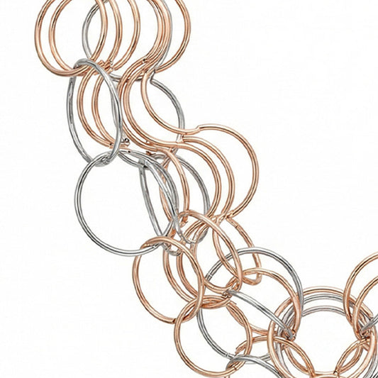 COLLANA GIROCOLLO MULTIFILO CON TRAMA ONDULATA