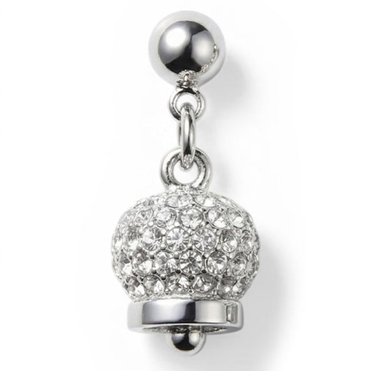 ORECCHINI PENDENTI CON CAMPANELLA CON STRASS
