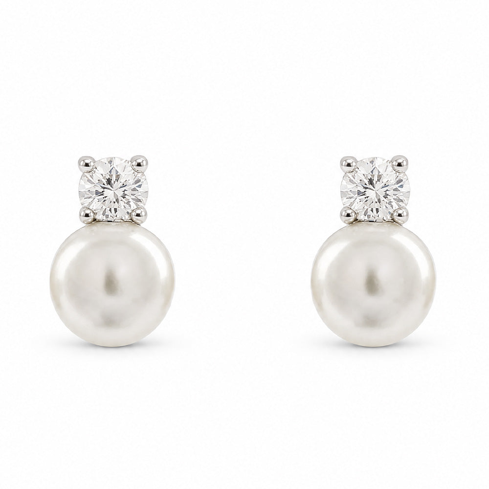ORECCHINO RODIATO BIANCO