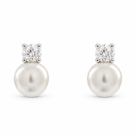 ORECCHINO RODIATO BIANCO