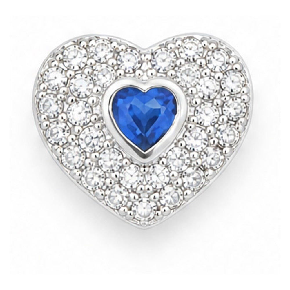 Orecchini a cuore Blu Flash