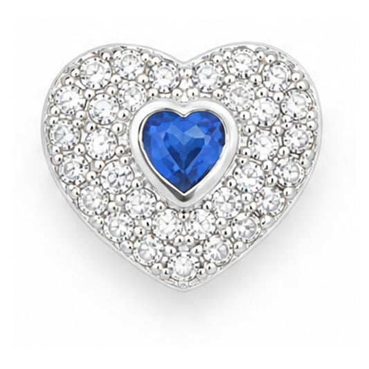 Orecchini a cuore Blu Flash