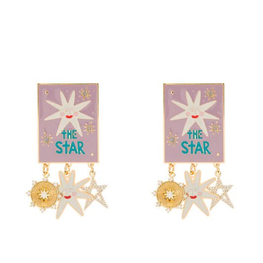 ORECCHINI PENDENTI POPPY STAR