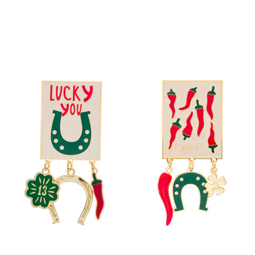 ORECCHINI PENDENTI POPPY LUCKY
