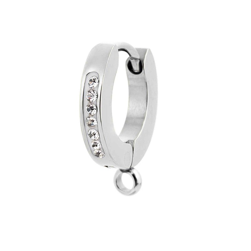 Orecchino a cerchio 11mm con anello per charm