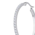 Carica l'immagine nel visualizzatore della galleria, Orecchino a cerchio 32mm con zirconi
