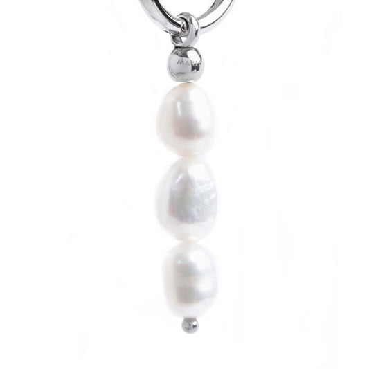 Orecchino a cerchio con perle pendenti - Desidero