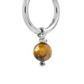Carica l'immagine nel visualizzatore della galleria, Orecchino a cerchio con sfera pendente
