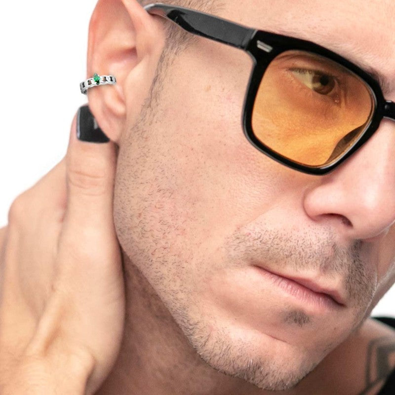 Orecchino ear cuff con zircone - Desidero