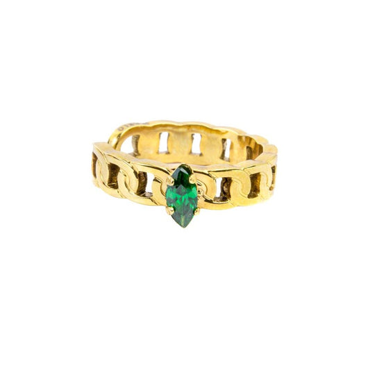 Orecchino ear cuff con zircone - Desidero