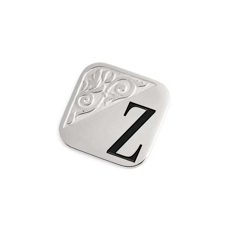 PIASTRINA QUADRATA CON LETTERA Z PER ANELLO CHANGY