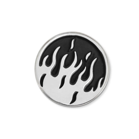 Piastrina tonda fiamme changy
