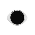 Carica l'immagine nel visualizzatore della galleria, PIASTRINA TONDA CON SMALTO NERO PER ANELLO CHANGY - Desidero
