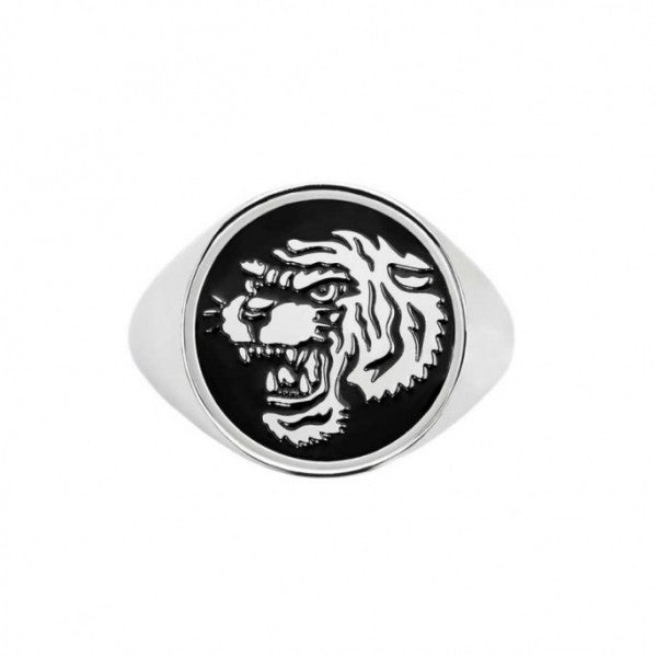 PIASTRINA TONDA CON TIGRE PER ANELLO CHANGY - Desidero